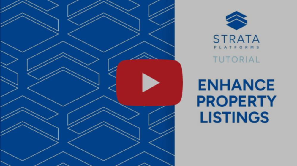 Strata platforms Enhance Property LIstings tutorial cover image