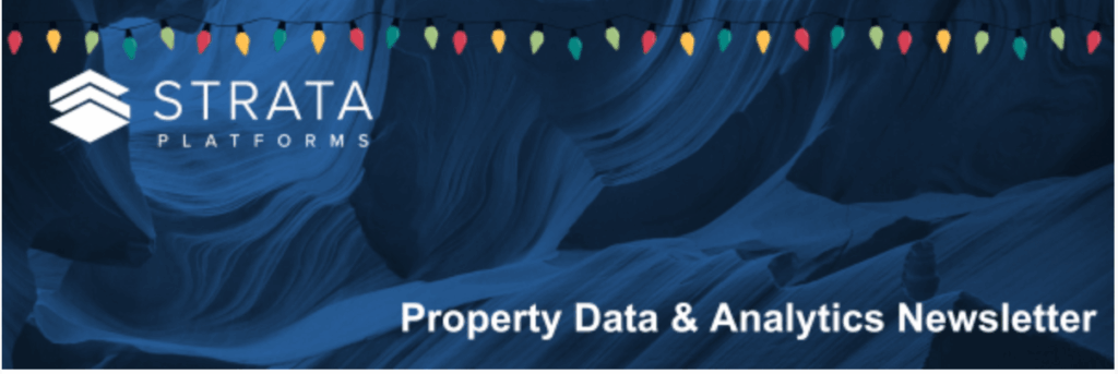 Strata Platforms Property Data & Analytics Newsletter banner image